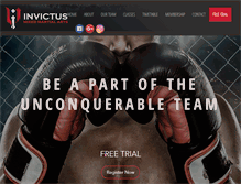 Tablet Screenshot of invictusgym.com.au